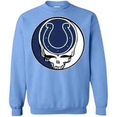 Indianapolis Colts Grateful Dead Steal Your Face Football Nfl Shirts Crewneck Pullover Sweatshirt Crewneck Pullover Sweatshirt - parenttees