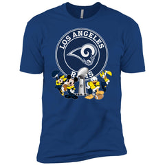 Nfl – Los Angeles Rams Super Bowl 2019 Mickey Mouse Minnie Mouse Donald Duck Daisy Duck Football Men Short Sleeve T-Shirt Men Short Sleeve T-Shirt - parenttees