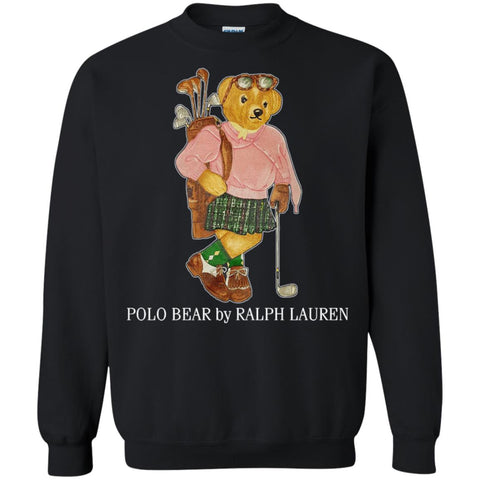 Polo Bear Ralph Lauren T-shirt Crewneck Pullover Sweatshirt Black / S Crewneck Pullover Sweatshirt - parenttees