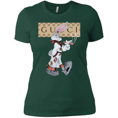 Gucci Rabbit Smoking Tshirt Women Cotton T-Shirt Women Cotton T-Shirt - parenttees