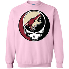 Arizona Coyotes Grateful Dead Steal Your Face Hockey Nhl Shirts Crewneck Pullover Sweatshirt Crewneck Pullover Sweatshirt - parenttees