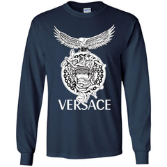 Versace Supervip Logo T-shirt Men Long Sleeve Shirt Men Long Sleeve Shirt - parenttees