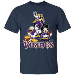 Mickey Mouse Minnesota Vikings American Football Nfl Sports Shirt Men Cotton T-Shirt Men Cotton T-Shirt - parenttees