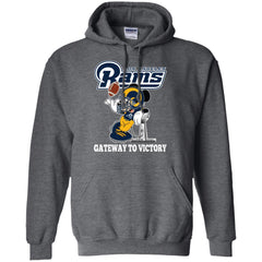 Los Angeles Rams Gateway To Victory Super Bowl 2019 Mickey Mouse Football Nfl Pullover Hoodie Sweatshirt Pullover Hoodie Sweatshirt - parenttees