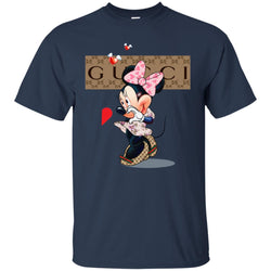 Couple Gucci Minnie Tshirt Valentine's Day Men Cotton T-Shirt