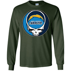 Los Angeles Chargers Grateful Dead Steal Your Face Football Nfl Shirts Men Long Sleeve Shirt Men Long Sleeve Shirt - parenttees