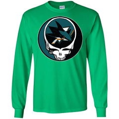 San Jose Sharks Grateful Dead Steal Your Face Hockey Nhl Shirts Men Long Sleeve Shirt Men Long Sleeve Shirt - parenttees