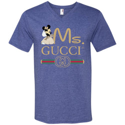 Ms Minnie Gucci Couple Disney Shirt Valentine's Day T-shirt Men V-Neck T-Shirt