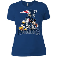 Mickey Mouse New England Patriots American Football Nfl Sports Shirt Women Cotton T-Shirt Women Cotton T-Shirt - parenttees