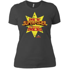 Captain Marvel My Superpower Is Being Me Women Cotton T-Shirt Women Cotton T-Shirt - parenttees