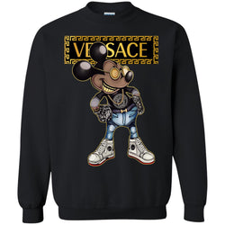 Versace Mickey Mouse Cartoon T-shirt Crewneck Pullover Sweatshirt