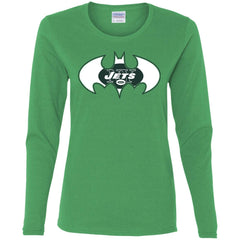 We Are The New York Jets Batman Nfl Mashup Women Long Sleeve Shirt Women Long Sleeve Shirt - parenttees