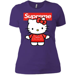 Supreme Hello Kitty Loves T-shirt Women Cotton T-Shirt Women Cotton T-Shirt - parenttees