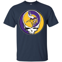 Minnesota Vikings Grateful Dead Steal Your Face Football Nfl Shirts Men Cotton T-Shirt Men Cotton T-Shirt - parenttees