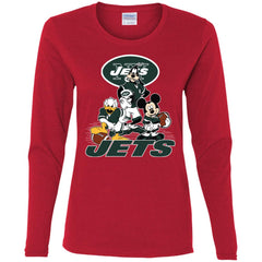 Mickey Mouse New York Jets American Football Nfl Sports Shirt Women Long Sleeve Shirt Women Long Sleeve Shirt - parenttees