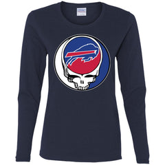 Buffalo Bills Grateful Dead Steal Your Face Football Nfl Shirts Women Long Sleeve Shirt Women Long Sleeve Shirt - parenttees