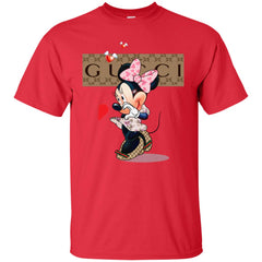 Minnie Mouse Love Couple T-shirt Valentine's Day T-shirt Men Cotton T-Shirt Men Cotton T-Shirt - parenttees