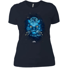 Captain Marvel Goose Blue Galaxy Portrait Women Cotton T-Shirt Women Cotton T-Shirt - parenttees