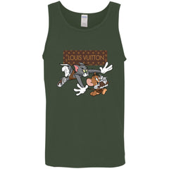 Louis Vuitton Cartoon Tom And Jerry T-shirt Men Cotton Tank Men Cotton Tank - parenttees