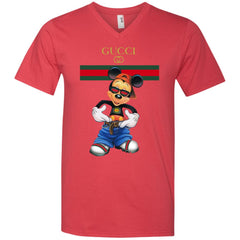 Gucci Logo Mickey Gift Trending T-shirt Men V-Neck T-Shirt Men V-Neck T-Shirt - parenttees