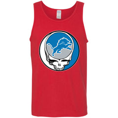 Detroit Lions Grateful Dead Steal Your Face Football Nfl Shirts Men Cotton Tank Men Cotton Tank - parenttees