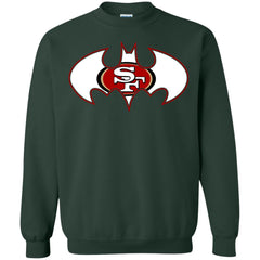 We Are The San Francisco 49ers Batman Nfl Mashup Crewneck Pullover Sweatshirt Crewneck Pullover Sweatshirt - parenttees