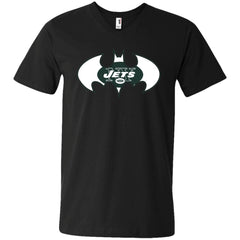 We Are The New York Jets Batman Nfl Mashup Men V-Neck T-Shirt Men V-Neck T-Shirt - parenttees