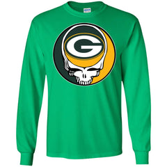 Green Bay Packer Grateful Dead Steal Your Face Football Nfl Shirts Men Long Sleeve Shirt Men Long Sleeve Shirt - parenttees