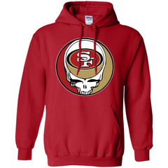 San Francisco 49ers Grateful Dead Steal Your Face Football Nfl Shirts Pullover Hoodie Sweatshirt Pullover Hoodie Sweatshirt - parenttees