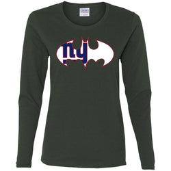 We Are The New York Giants Batman Nfl Mashup Women Long Sleeve Shirt