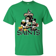 Mickey Mouse New Orleans Saints American Football Nfl Sports Shirt Men Cotton T-Shirt Men Cotton T-Shirt - parenttees