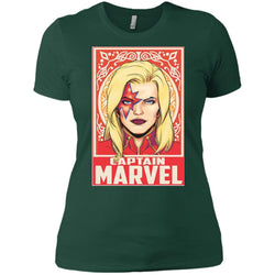 Captain Marvel Ornament Women Cotton T-Shirt