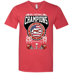 Nfl – Football Champions Kansas City Chiefs Super Bowl 2019 Men V-Neck T-Shirt Men V-Neck T-Shirt - parenttees