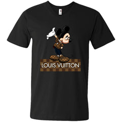 Louis Vuitton Mickey T-shirt Men V-Neck T-Shirt Men V-Neck T-Shirt - parenttees