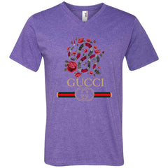 Gucci Logo Snake T-shirt Men V-Neck T-Shirt Men V-Neck T-Shirt - parenttees