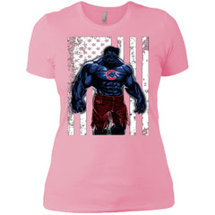 Giants Hulk Chicago Cubs T-shirt Flag Women Cotton T-Shirt Women Cotton T-Shirt - parenttees