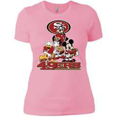 Mickey Mouse San Francisco 49ers American Football Nfl Sports Shirt Women Cotton T-Shirt Women Cotton T-Shirt - parenttees