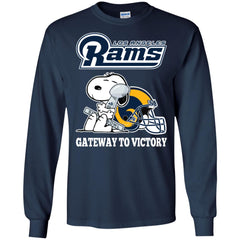 Los Angeles Rams Gateway To Victory Super Bowl 2019 Snoopy Football Nfl Men Long Sleeve Shirt Men Long Sleeve Shirt - parenttees