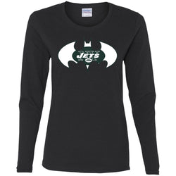 We Are The New York Jets Batman Nfl Mashup Women Long Sleeve Shirt