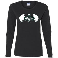 We Are The New York Jets Batman Nfl Mashup Women Long Sleeve Shirt Women Long Sleeve Shirt - parenttees