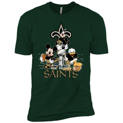 Nfl – New Orleans Saints Donald Duck Goofy Mickey Mouse Super Bowl 2019 Football Men Short Sleeve T-Shirt Men Short Sleeve T-Shirt - parenttees
