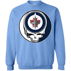 Winnipeg Jets Grateful Dead Steal Your Face Hockey Nhl Shirts Crewneck Pullover Sweatshirt Crewneck Pullover Sweatshirt - parenttees