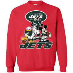 Mickey Mouse New York Jets American Football Nfl Sports Shirt Crewneck Pullover Sweatshirt Crewneck Pullover Sweatshirt - parenttees