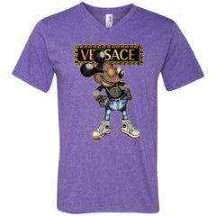 Versace Mickey Mouse Cartoon T-shirt Men V-Neck T-Shirt Men V-Neck T-Shirt - parenttees