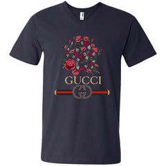 Gucci Logo Snake T-shirt Men V-Neck T-Shirt Men V-Neck T-Shirt - parenttees