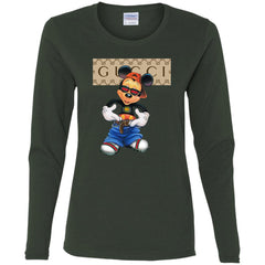 Gucci Logo Shirt Mickey Mouse T-shirt Women Long Sleeve Shirt Women Long Sleeve Shirt - parenttees