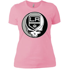 Los Angeles Kings Grateful Dead Steal Your Face Hockey Nhl Shirts Women Cotton T-Shirt Women Cotton T-Shirt - parenttees