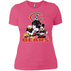 Mickey Mouse Chicago Bears American Football Nfl Sports Shirt Women Cotton T-Shirt Women Cotton T-Shirt - parenttees