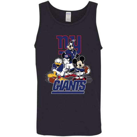 Mickey Mouse New York Giants American Football Nfl Sports Shirt Men Cotton Tank Black / X-Small Men Cotton Tank - parenttees