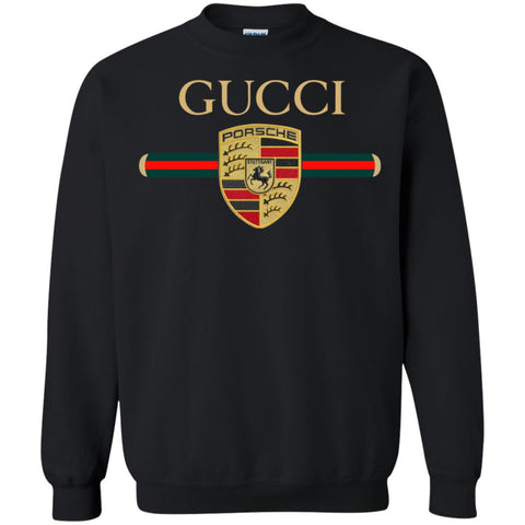 New Gucci Porsche Shirt Crewneck Pullover Sweatshirt Black / S Crewneck Pullover Sweatshirt - parenttees